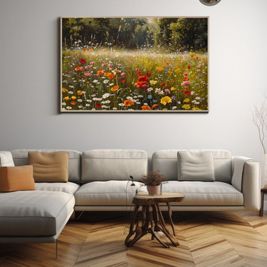 Peinture Champ De Fleurs Sauvages